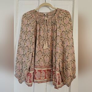 Lucky Brand Women's Peasant Style Blouse